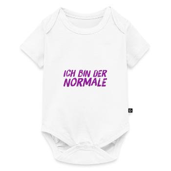 einfach normal - Baby Premium Kurzarmbody - Weiß - Vorne