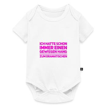 ich mag es dramatisch - Baby Premium Kurzarmbody - Weiß - Vorne