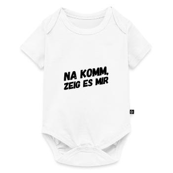 lass sehen - Baby Premium Kurzarmbody - Weiß - Vorne