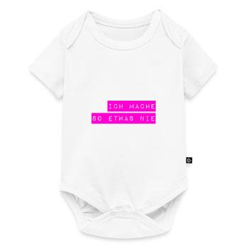 das mache ich nicht - Baby Premium Kurzarmbody - Weiß - Vorne