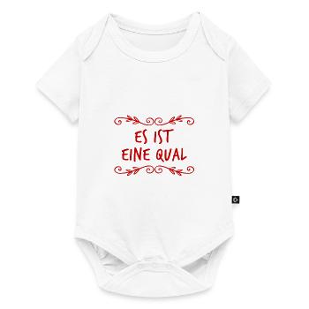 wie qualvoll - Baby Premium Kurzarmbody - Weiß - Vorne
