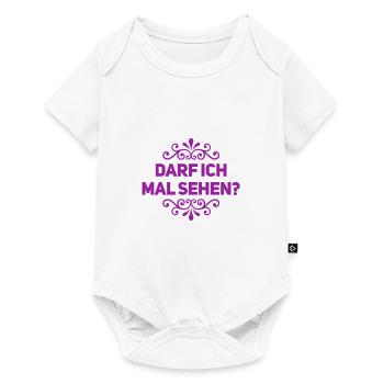 lass sehen - Baby Premium Kurzarmbody - Weiß - Vorne
