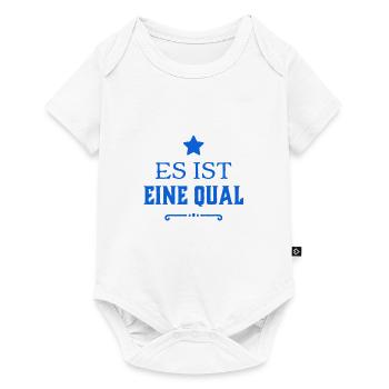 was für eine Mühe - Baby Premium Kurzarmbody - Weiß - Vorne