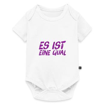 was für eine Mühe - Baby Premium Kurzarmbody - Weiß - Vorne