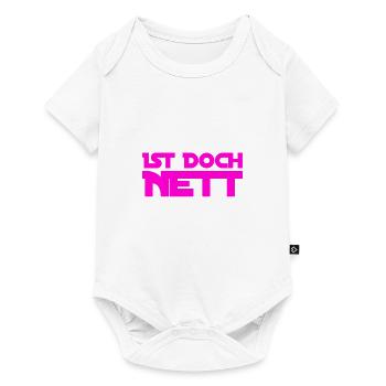 wie nett - Baby Premium Kurzarmbody - Weiß - Vorne