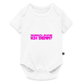 auf der Suche wonach? - Baby Premium Kurzarmbody - Weiß - Vorne