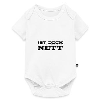 ich finde es nett - Baby Premium Kurzarmbody - Weiß - Vorne