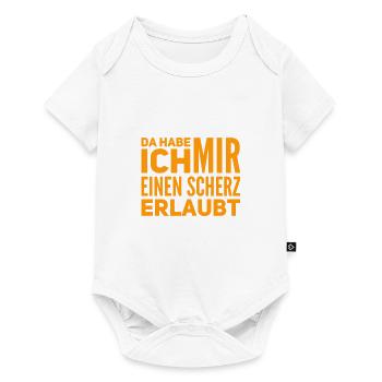 Scherze gehen immer - Baby Premium Kurzarmbody - Weiß - Vorne