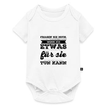 darf ich ihnen helfen? - Baby Premium Kurzarmbody - Weiß - Vorne