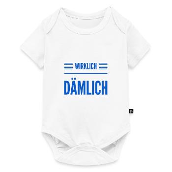 ich finde es dämlich - Baby Premium Kurzarmbody - Weiß - Vorne