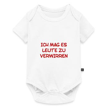 ich mag es Leute zu verwirren - Baby Premium Kurzarmbody - Weiß - Vorne