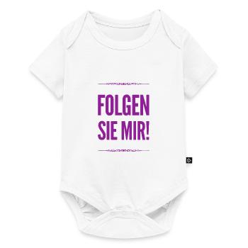 ich gehe voran - Baby Premium Kurzarmbody - Weiß - Vorne