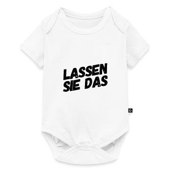 stop - Baby Premium Kurzarmbody - Weiß - Vorne