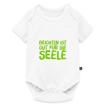 gut für die Seele - Baby Premium Kurzarmbody - Weiß - Vorne