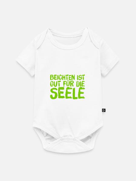 gut für die Seele - Baby Premium Kurzarmbody - Weiß