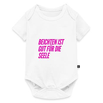 ich beichte gern - Baby Premium Kurzarmbody - Weiß - Vorne