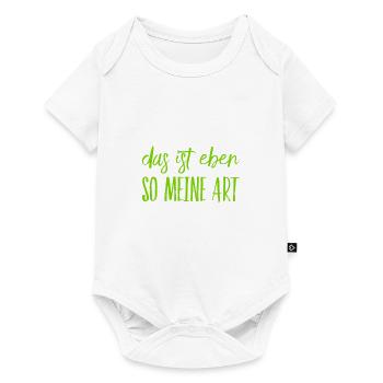 das ist meine Art - Baby Premium Kurzarmbody - Weiß - Vorne