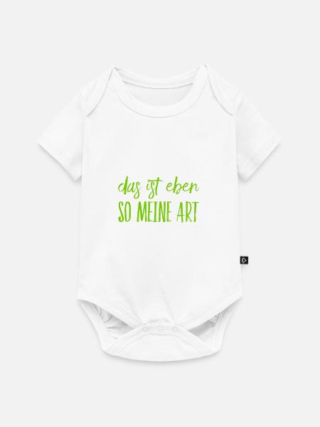 das ist meine Art - Baby Premium Kurzarmbody - Weiß