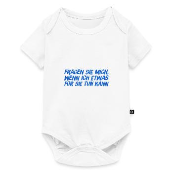 benötigen sie Hilfe? - Baby Premium Kurzarmbody - Weiß - Vorne