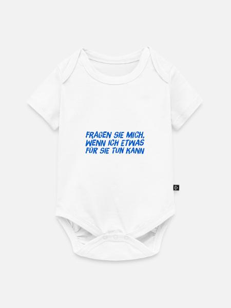 benötigen sie Hilfe? - Baby Premium Kurzarmbody - Weiß