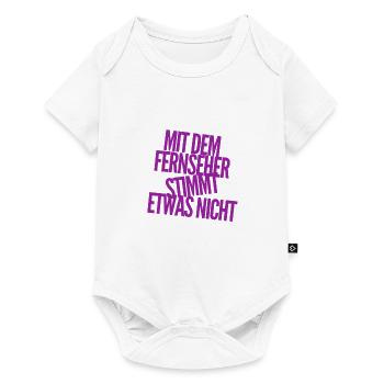 der Fernseher ist defekt - Baby Premium Kurzarmbody - Weiß - Vorne
