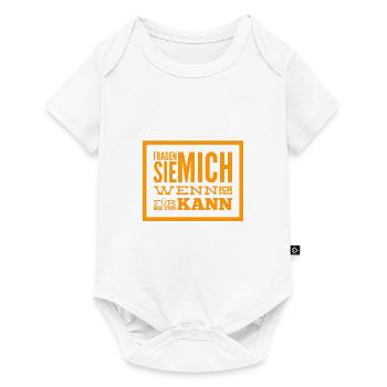 möchten Sie meine Hilfe - Baby Premium Kurzarmbody - Weiß - Vorne