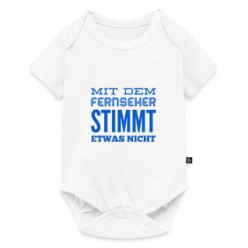 der Fernseher ist kaputt - Baby Premium Kurzarmbody - Weiß - Vorne