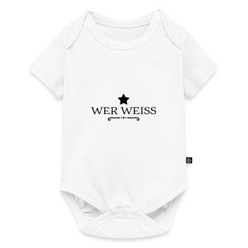 wer weiß das schon - Baby Premium Kurzarmbody - Weiß - Vorne