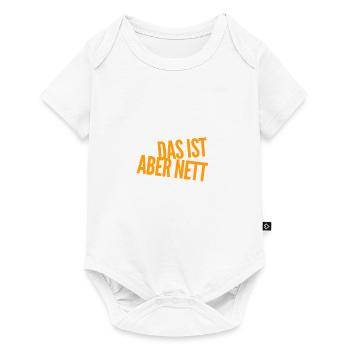 das ist aber nett - Baby Premium Kurzarmbody - Weiß - Vorne