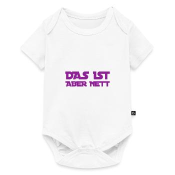das war sehr nett - Baby Premium Kurzarmbody - Weiß - Vorne