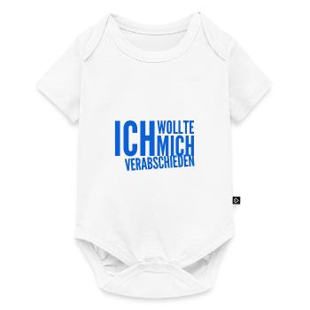 ich will kündigen - Baby Premium Kurzarmbody - Weiß - Vorne