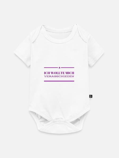 Verabschiedung - Baby Premium Kurzarmbody - Weiß