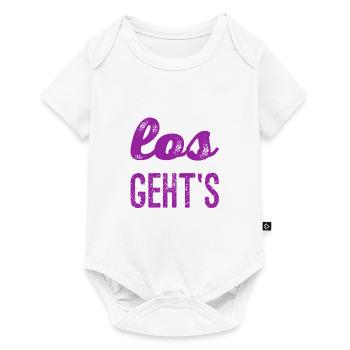 auf geht's - Baby Premium Kurzarmbody - Weiß - Vorne