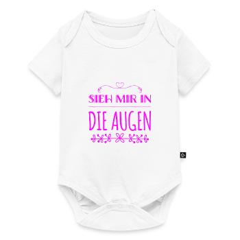 ich steh auf Augenkontakt - Baby Premium Kurzarmbody - Weiß - Vorne