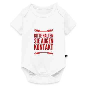 halten sie Augenkontakt - Baby Premium Kurzarmbody - Weiß - Vorne