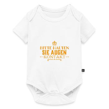 ich liebe Augenkontakt - Baby Premium Kurzarmbody - Weiß - Vorne