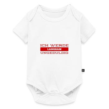 unruhig - Baby Premium Kurzarmbody - Weiß - Vorne