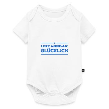 im Glück - Baby Premium Kurzarmbody - Weiß - Vorne