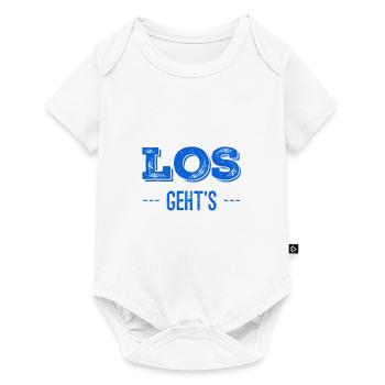 los geht's - Baby Premium Kurzarmbody - Weiß - Vorne