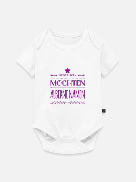 alberner Name - Baby Premium Kurzarmbody - Weiß