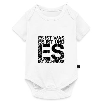ich bin schlecht gelaunt - Baby Premium Kurzarmbody - Weiß - Vorne