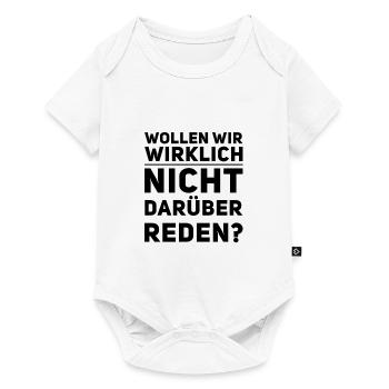reden wir darüber - Baby Premium Kurzarmbody - Weiß - Vorne