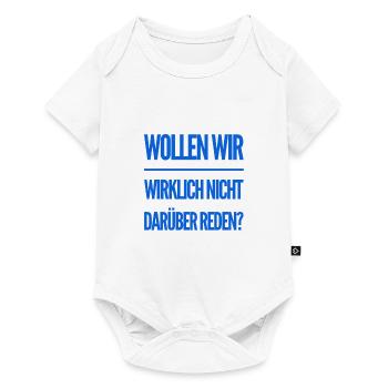 darüber reden - Baby Premium Kurzarmbody - Weiß - Vorne