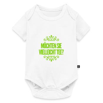 Lust auf Tee? - Baby Premium Kurzarmbody - Weiß - Vorne