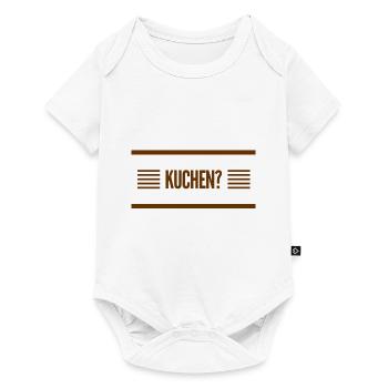wie sieht es aus mit Kuchen? - Baby Premium Kurzarmbody - Weiß - Vorne