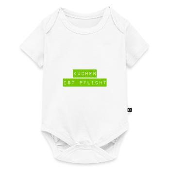 Kuchen geht immer - Baby Premium Kurzarmbody - Weiß - Vorne