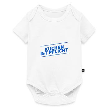 Kuchen ist genial - Baby Premium Kurzarmbody - Weiß - Vorne