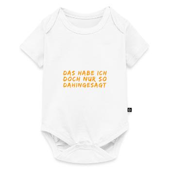 das war belangloses Gerede - Baby Premium Kurzarmbody - Weiß - Vorne