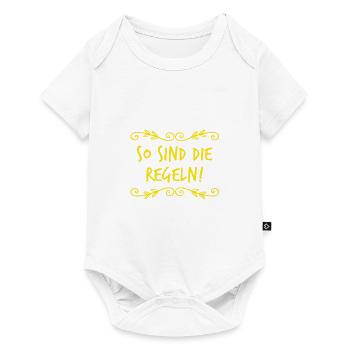 Regeln sind wichtig - Baby Premium Kurzarmbody - Weiß - Vorne