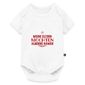 ich habe einen komischen Namen - Baby Premium Kurzarmbody - Weiß - Vorne